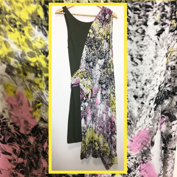 Leifsdottir Anthropologie Summer Dress Layered Floral Sarong Knot Asymmetric S - Picture 5 of 7